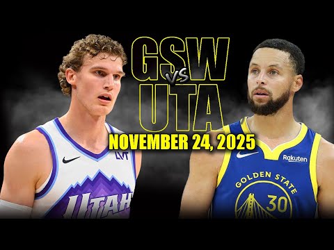 Golden State Warriors vs Utah Jazz Full Game Highlights - November 24, 2025 | NBA Season