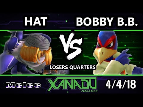 S@X 244 SSBM - Bobby B.B. (Falco) Vs. hat (Sheik) - Smash Melee Losers Quarters