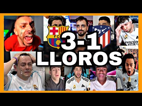 🤣🔥THE BEST MADRID FANS' CRYING OUTS IN THE BARCELONA 3 ATLÉTICO DE MADRID 1 MATCH
