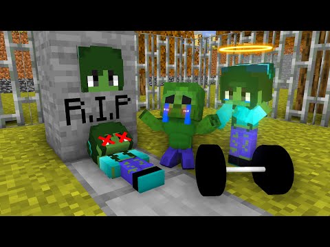minecraft, Very strong ZOMBIE BODY BUILDER + LOVE STORY