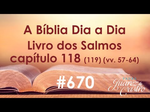 Curso Bíblico 670 - Livro dos Salmos 118 (119) (vv. 57-64) - Elogio a Lei Divina - Het- Padre Juarez