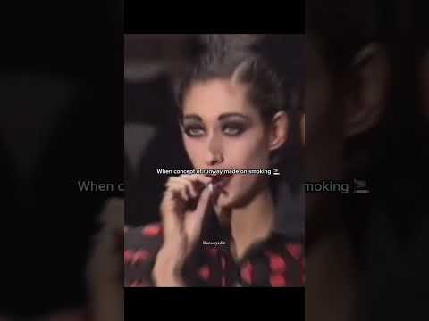 90's models smoke on runway 👀🔥 #edit #shorts #fashion #runway #model #smoke #supermodel #viralvideo