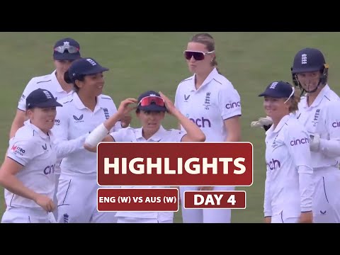 One-Off Test - Day 4 | Highlights | Women's Ashes | England vs Australia | 25th June 2023