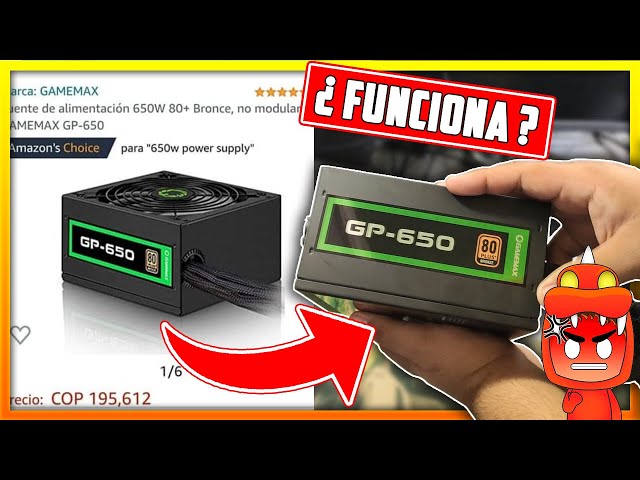 Vídeo relacionado con GameMax 500 W Rampage Fuente de alimentación (sin cable de alimentación incluido), no modular, APFC, condensador principal japonés Tk, 80 Plus Bronce, 88% de eficiencia