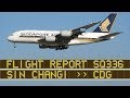 Singapore Airlines A380 Upper Deck | SIN-CDG in.