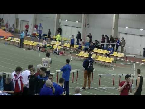 2017.02.25. atlétika Fedettpályás Junior OB férfi 400 m Budapest 1. futam - Titán TC Szeged