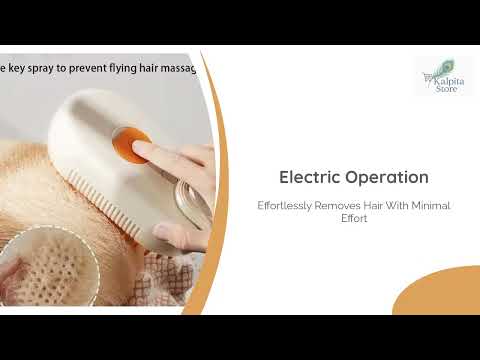 3-in-1 Electric Pet Grooming Brush – Steam, Massage & Hair Removal for Dogs & Cats