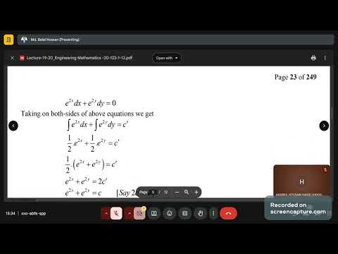 Fall 25 || Final class 3 || Engineering Mathematics