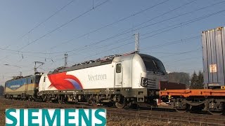 preview picture of video 'Siemens Vectron 193 822-4 in Predeal [Romania]'