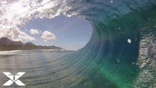 Beautiful Bodyboard Barrel Spit