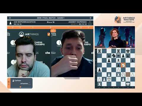 Ian Nepomniachtchi vs Andrey Esipenko | Semi Finats Game 1 CCT Airthings Masters 2022