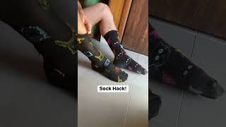 Everyone needs to know this trick. 🧦#sock #socks #hack #sockhack #feet #toes #toe #backtoschool