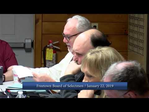 Board of Selectmen Meeting, 1/22/19
