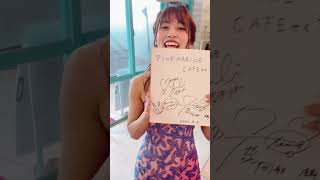AKB48さんの新曲久しぶりのリップグロスのMV撮影in 沖縄Pink Marine Cafe ❤️岡部麟さん