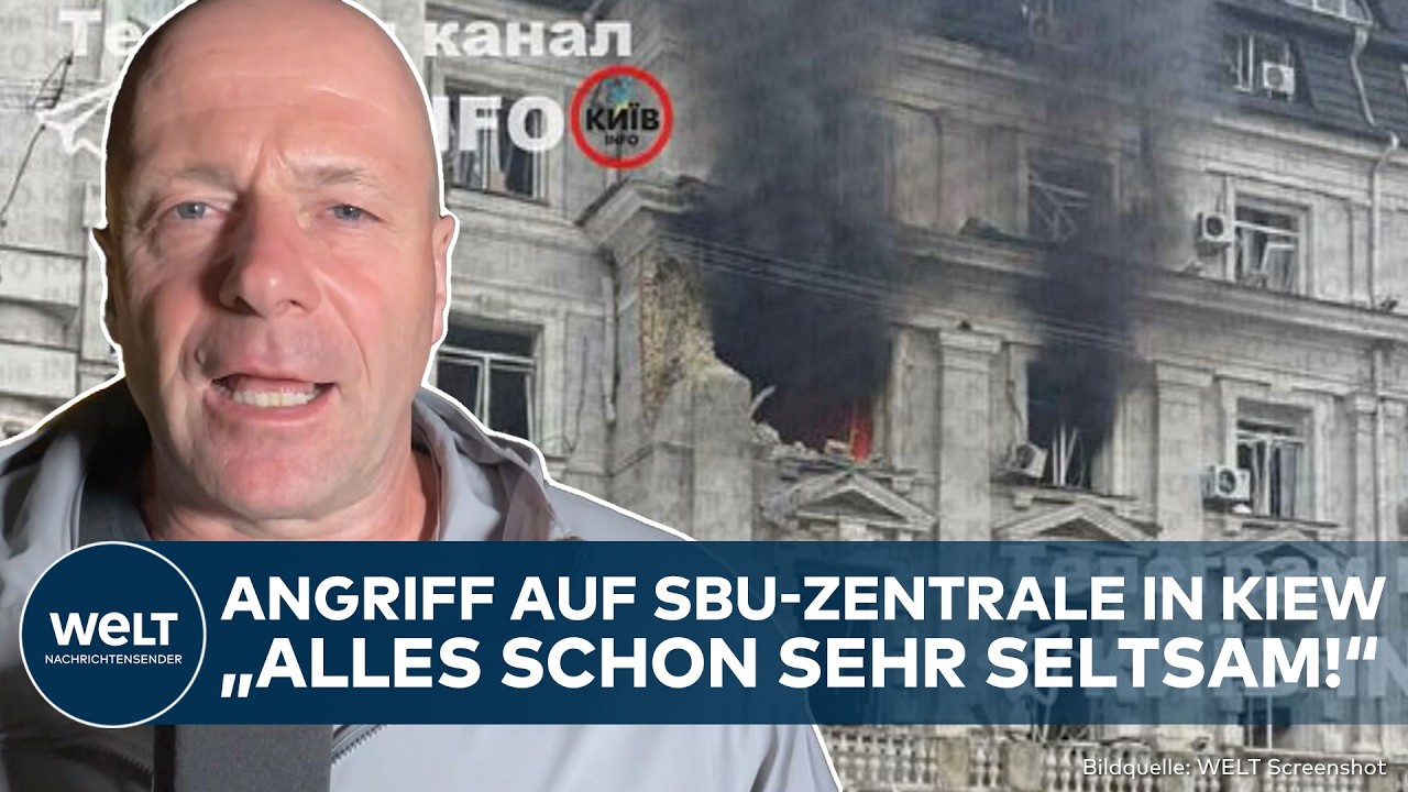 UKRAINE: Donnerschlag! Heftiger Verdacht nach Drohnen-Treffer in Zentrale des SBU in Kiew