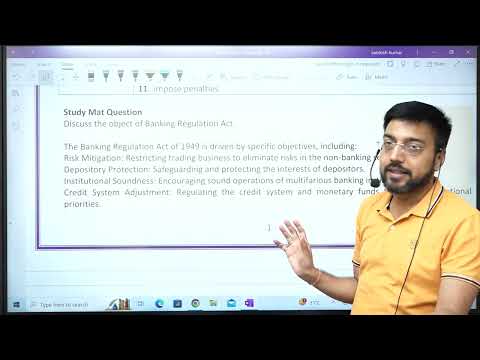 Banking Regulation Class 1 By CA Raghav Goel