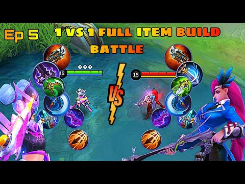 wanwan vs lesley 1v1 full item build battle Ep.5 |Mobile legends | Differ