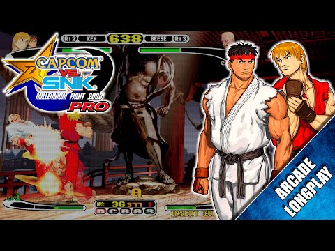 Capcom vs. SNK: Millennium Fight 2000 Pro (Arcade) 【Longplay】