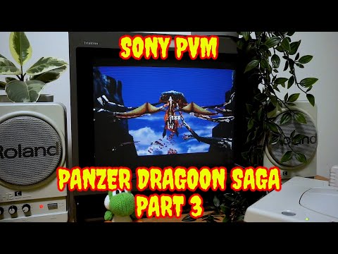 Panzer Dragoon Saga on Sega Saturn Part 3 - Played on a Sony PVM grab a drink and play along!