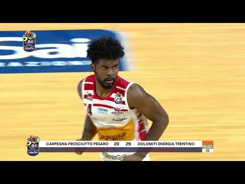 [HighLights] Carpegna Prosciutto Basket Pesaro - Dolomiti Energia Trentino: 57-71