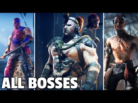 Mad Max (video game) - ALL BOSSES + mini bosses