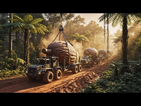 How Farmers Harvest Thousands of Tons of Giant Almonds | Amazing Almond Milk Processing Technology