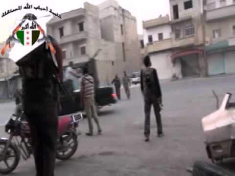 التصدي للطيران المروحي في معرة مصرين في ريف إدلب بواسطة رشاش 14 من قبل كتيبة أحباب الله المستقلة