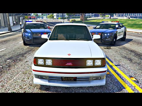 GTA 5 Police Chase! BMW M3 E30 (Sentinel Classic) - GTA 5 Funny Moments Mods Cheats Challenge Evade