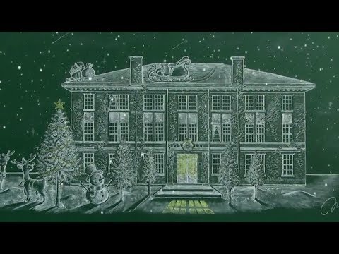 2017年Xmas広告　黒板アートメイキングムービー