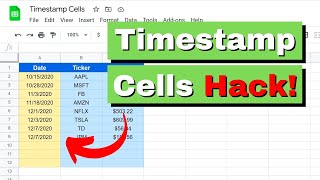 How To Timestamp Cells In Google Sheets