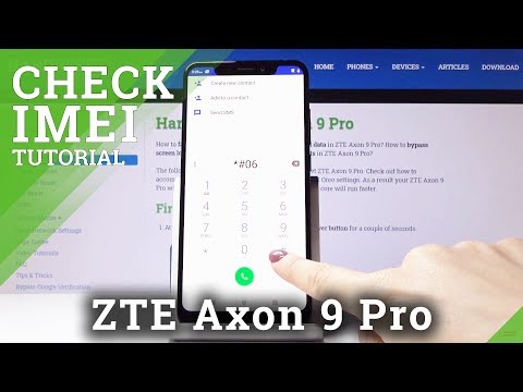 ZTE Axon 9 Pro How to Check IMEI and Serial Number