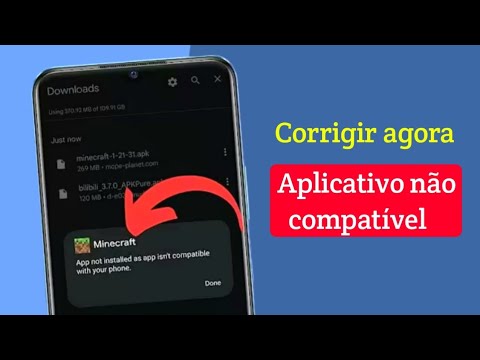 Como Corrigir o Erro "O aplicativo não é compatível com seu telefone" | Android 14 | Solução APK