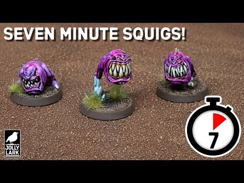 Seven Minute Squigs!  Speed Painting the Gloomspite Gitz' for Age of Sigmar (no airbrush required)