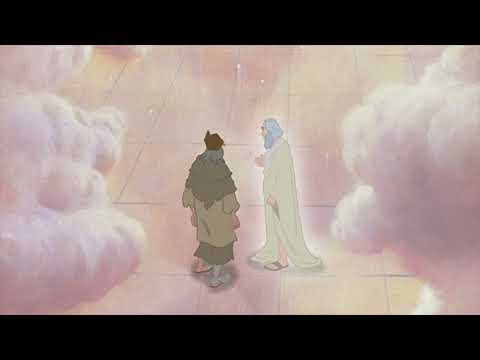 Desenho Bíblico - Parábola do Rico Epulão e do Pobre Lázaro - Lc 16, 19-31