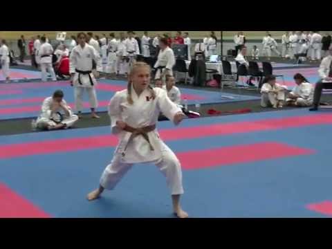 JKS World Championship 2016 - Victoria Ciraulo Canada Kata Kumite F 12-13 yrs