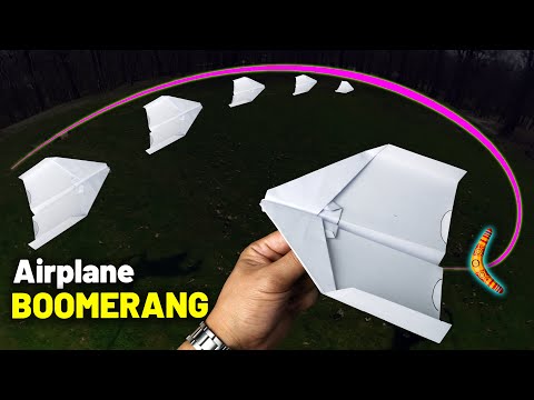 How to Fold a Boomerang Paper Airplane: It Flies Back to You!