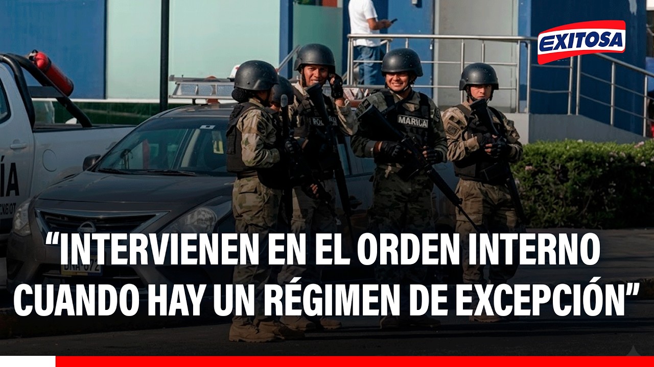 🔴🔵 Militares solo intervienen en orden interno en un régimen de excepción, indica Julio Corcuera