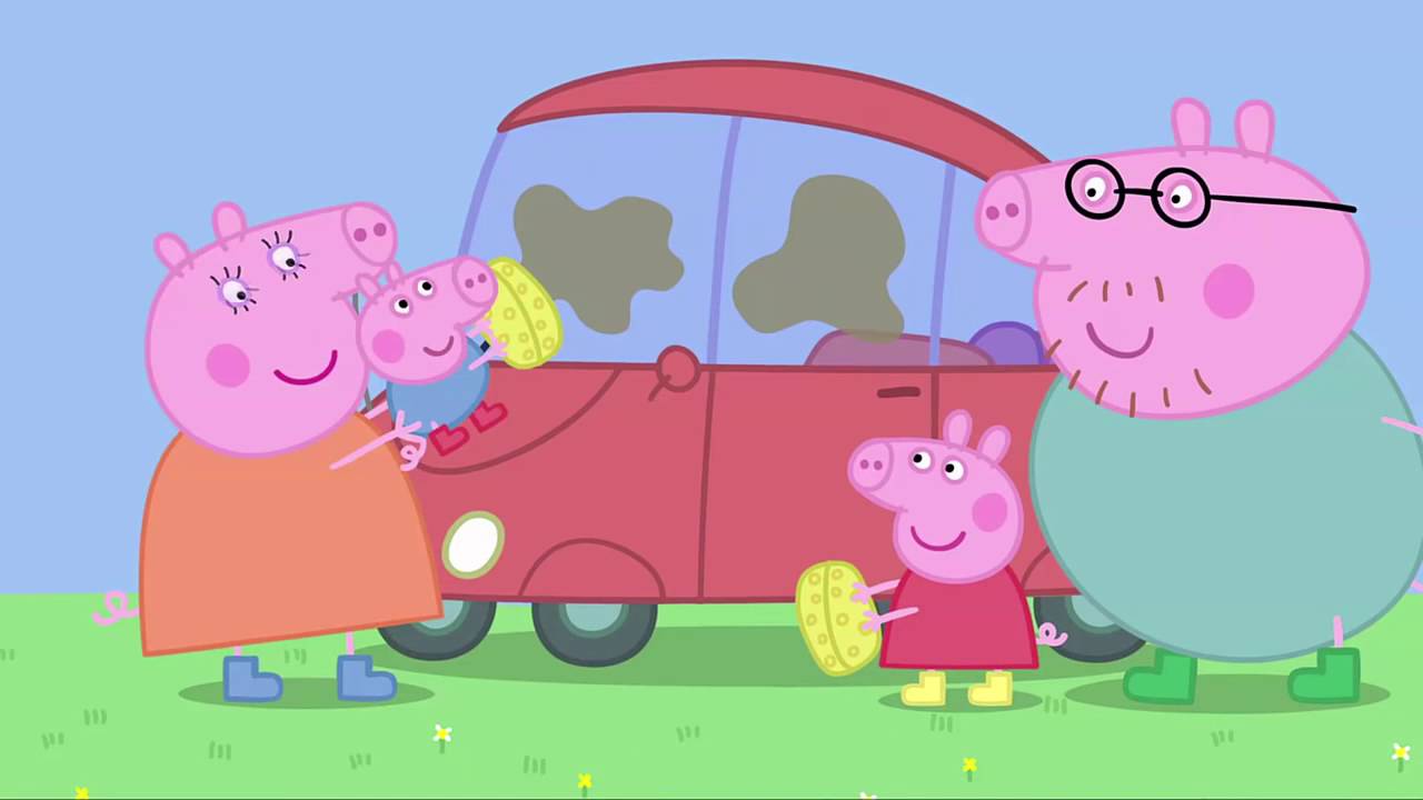 Peppa Pig S01 E33 : Rengöring av bilen (portugisiska)