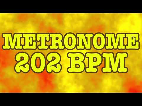 202 BPM Metronome - 10 Minute Metronome - 202BPM Click Track - 10 Minute Timer - Metrónomo 202