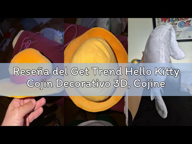 Vídeo relacionado con Get Trend Hello Kitty Cojin Decorativo 3D, Cojines Abrazar Sofá Cama, Peluche Kawaii Almohada para Niños Adolescentes Mujeres, Regalos Anime (Blanco Hello Kitty, L37 x W32)