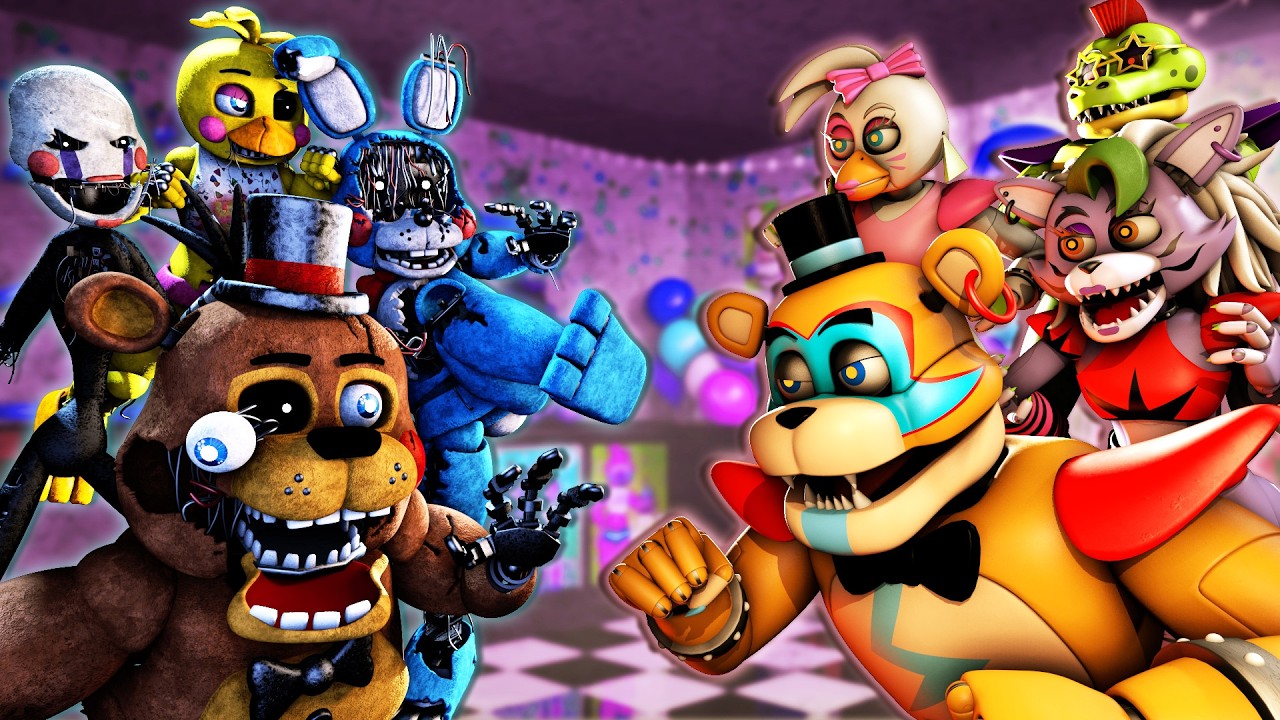 FNAF Security Breach vs Withered Toys