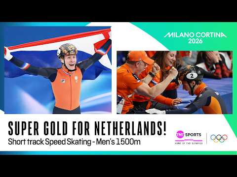 Jens van 'T Wout TAKES GOLD in men's short track speed skating 1500m 🇳🇱 | Winter Olympics 2026