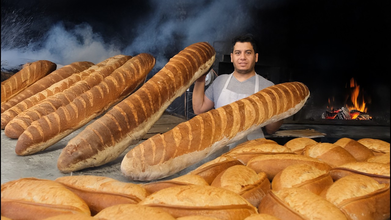 World's Largest Breads! You Won't Believe the Size | Turkish Street Food