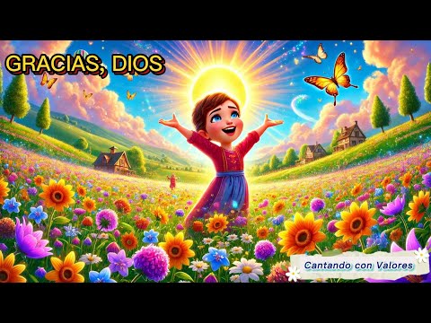 GRACIAS, DIOS | Canción Infantil sobre Gratitud y Valores | Cantando con Valores