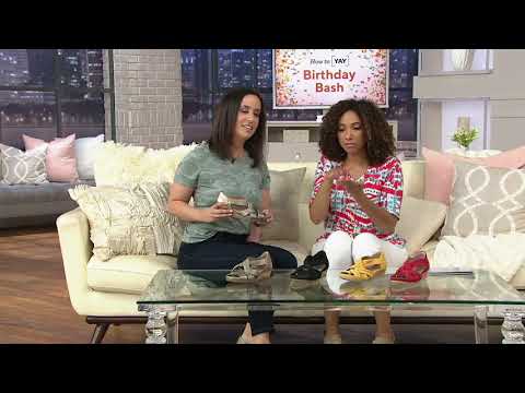 Earth Scrunched Nubuck Cross-Strap Wedges - Ficus Gemini on QVC