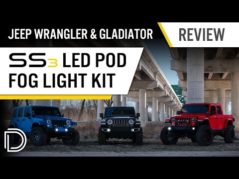 Jeep JK/JL Wrangler & JT Gladiator SS3 Fog Light Kit | Diode Dynamics