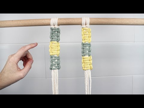 How to Change Square Knot Colors | DIY MACRAME
