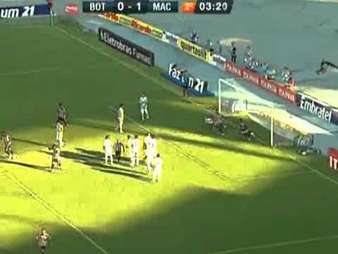 Botafogo 1 x 1 Macaé gols 13/02/2011 Taça Guanabara 2011