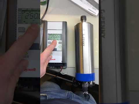 Chinese 1.5 kW CNC Spindle Test G-Penny BST1.5-80-24K