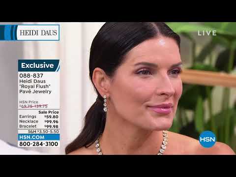 Heidi Daus "Royal Flush" 163/4" Pav Station Necklace